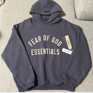 Fear of God Essentials Navy Hoodie